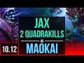 JAX vs MAOKAI (TOP) | 2 Quadrakills, 1.2M mastery points, 1300+ games | KR Challenger | v10.12