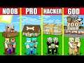 Minecraft Battle: ZOO PET SHOP HOUSE BUILD CHALLENGE - NOOB vs PRO vs HACKER vs GOD / Animation