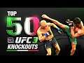 EA SPORTS UFC 3 - TOP 50 UFC 3 KNOCKOUTS with Yair Rodriguez