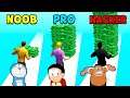 NOOB vs PRO vs HACKER In Money Run 3D 😂😂 || With Nobita Doraemon Gian Suneo
