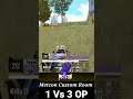 OP Fight 1Vs3 | Metcon Custom Room | Pubg mobile | #shorts #short #Pubg #shortvideo