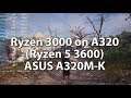 Ryzen 5 3600 with A320 Mainboard (ASUS A320M-K) DDR4-3733 Gaming CPU Frequency Test