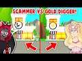 SCAMMER Vs GOLD DIGGER Build Challenge In Adopt Me! (Roblox)