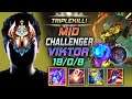 Challenger Viktor MID vs Sylas - 챌린저 미드 빅토르 템트리 룬 루덴 콩콩이 ビクター Виктор 机械先驱 維克特 - LOL KR 11.18