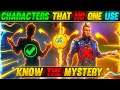 CHARACTERS THAT ARE TO MUCH IGNORED🤯|| YOU DON'T KNOW ABOUT 😱🔥|| GARENA FREE FIRE