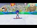 Mario & Sonic At The Olympic Winter Games - Snowboard Cross - New Record - 36.637