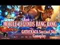 Mobile Legends Bang Bang | Rank | Gatotkaca Sentinel Skin Gameplay EXPERT WINGMAN