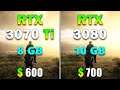 RTX 3070 Ti 8GB vs RTX 3080 8GB | PC Gaming Benchmark Tested