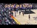📺 Warriors bench glimpses: Draymond gets a tech; Kerr explains something to Stephen Curry b4 half