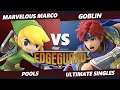 Edgeguard - Marvelous_Marco (Toon Link) Vs. Goblin (Roy) SSBU Ultimate Tournament