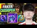FAKER TRIES CASSIOPEIA WITH NEW BUFFS! - T1 Faker Plays Cassiopeia Mid vs Akshan! | Season 11