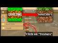 How to Change Texture In Crafting and Building