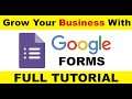 How To Create Google Forms – Google Form Tutorial for Beginners