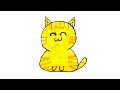 How to draw cute easy cat #draw #art