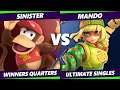 S@X 408 Online Winners Quarters - Sinister (Diddy Kong) Vs. Mando (Min Min) Smash Ultimate - SSBU