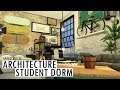 ARCHITECTURE STUDENT DORM - Speed Build - Sims 4 Discover University