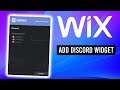 How To Add Discord Widget To Wix Website