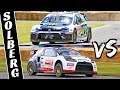 Petter Solberg VS Oliver Solberg - Father & Son Shootout Fight - Polo R & DS3 WRX at Goodwood 2019