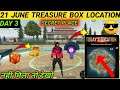 Today Treasure Box In Free Fire || 22 June Treasure Box Location In Free Fire || Free Fire New Event