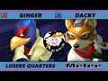 GOML Online 2021 Losers Quarters - Ginger (Falco) Vs. Dacky (Fox) SSBM Melee Tournament