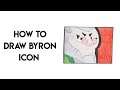 How to draw Byron Icon - Brawl Stars Step by Step