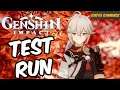 Kaedehara Kazuha TEST RUN (Genshin Impact)
