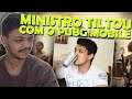 MINISTRO QUEBROU COMPLETAMENTE COM ESSE HACKER NO PUBG MOBILE!!!-react