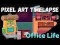 Pixel Art Timelapse | Aseprite / HUION 1060 Tablet - Office Life