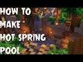 Easiest Way to make hot spring pool #minecraft
