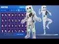Marshmello (Dance Showcase) ALL Season 1-9 Fortnite Dance Emotes & NEW DANCE TODAY!!