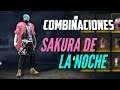 COMBINACIONES CON... "SAKURA DE LA NOCHE"/MEJORES OUTFITS DE ROPA EN FREE FIRE