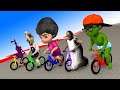 Scary Teacher 3D Baby -Tanibaby hate Ice Scream - Dinosaur bicycle racing Unequal Racing And The End