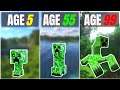 Surviving 99 years as creeper in Minecraft Pocket edition | Surviving 99 years as creeper  Minecraft