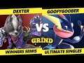 The Grind 144 Winners Semis - GoofyGoober (Greninja) Vs. Dexter (Wolf) Smash Ultimate - SSBU