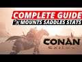 CONAN EXILES HOW TO GET HORSES! Complete Guide To Mounts Saddles And New Perks! PS4 XB1 PC