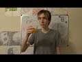 drinking orange juice