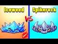 PVZ 2 | New ICE WEED Plant vs SPIKEROCK - Free vs Premium! Gameplay