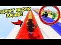 1v1 - Jogando LUCKY BLOCK RACES no MINECRAFT! 😂 (Funny) ft.Plaza Play