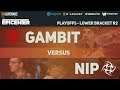 Ninjas in Pyjamas vs Gambit Esports Game 1 (BO3) | EPICENTER Major 2019 Lower Bracket Round 2