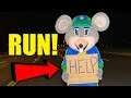 if you see Chuck E Cheese while driving do not get out of your car, keep driving and get away fast!