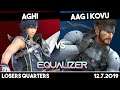 Aghi (Chrom/Simon Belmont) vs AAG | Kovu (Snake) | Losers Quarters | Equalizer 1