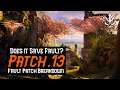Does Patch .13 Save Fault? - Fault Patch .13 Thoughts