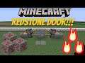 Minecraft Easiest Way To Make A Redstone Door