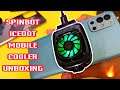 SpinBot IceDot Mobile Cooler Unboxing ⚡ | Best Gaming Cooler For BGMI? | Aj GAMERX