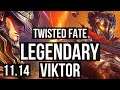 TWISTED FATE vs VIKTOR (MID) | 9/1/16, 1.7M mastery, 500+ games, Legendary | EUW Challenger | v11.14