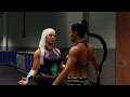 WWE 2K20 SMACKDOWN Simulation of Bianca Belair attacking both Dana Brooke and Carmella Backstage