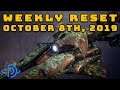Destiny 2 Reset Guide - October 8th, 2019 | Weekly Eververse Inventory & World Activities