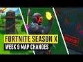Fortnite | All Season X Map Updates and Hidden Secrets! WEEK 9