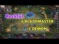 Reckful - 6 Blademaster + 5 Demon - TEAMFIGHT TACTICS