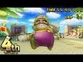 What happens when Wario plays Mario Kart without any Kart or Bike?